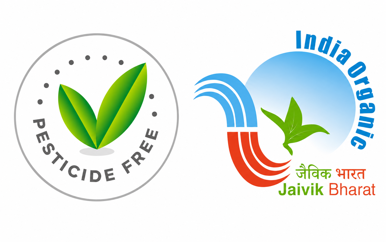 Pesticide Free & India Organic Certified - Jaivik Bharat
